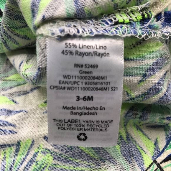 Wonder Nation Boy's 2 Piece Shirt and Short Set 3-6 Month Green New With Tags - Picture 6 of 16